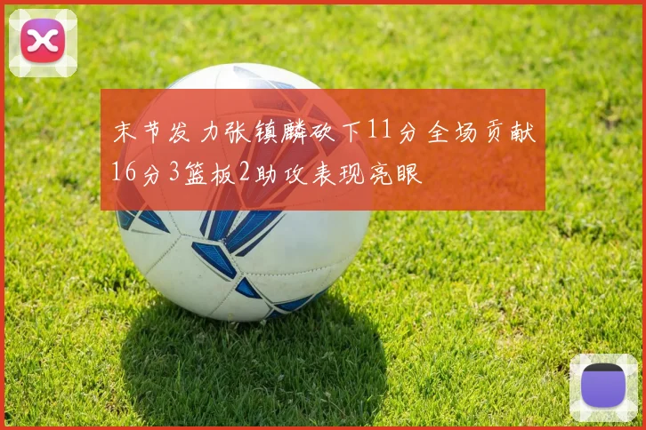 末节发力张镇麟砍下11分全场贡献16分3篮板2助攻表现亮眼